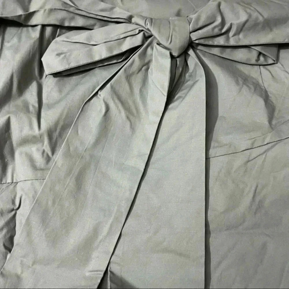 Vince Camuto Tiered Ruffle Belted Poplin Skirt Camo Green Size 14W - Picture 4 of 6